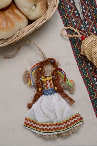 Doll made of natural fabrics Lucky - MADEheart.com