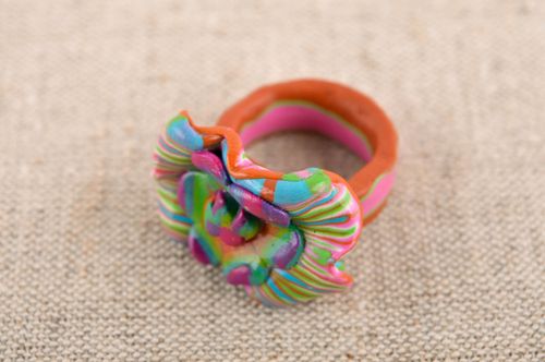 Handmade seal ring polymer clay fashion rings for women designer accessories - MADEheart.com