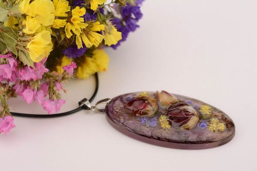 Pendant with flowers Night - MADEheart.com