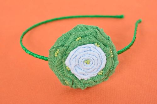 Designer headband handmade hair band flower hair accessory for women nice gift - MADEheart.com