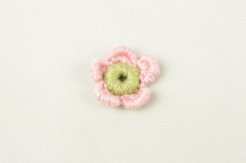 Handmade textile blank for brooch stylish cute fittings designer flower - MADEheart.com