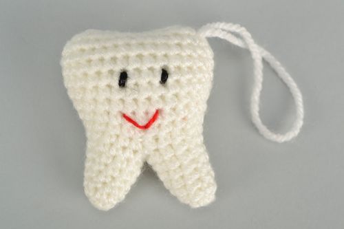 Handmade soft toy Tooth - MADEheart.com