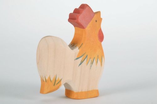 Figurine made from maple wood Cock - MADEheart.com