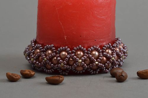 Handmade beaded accessory woven designer bracelet stylish cute jewelry - MADEheart.com