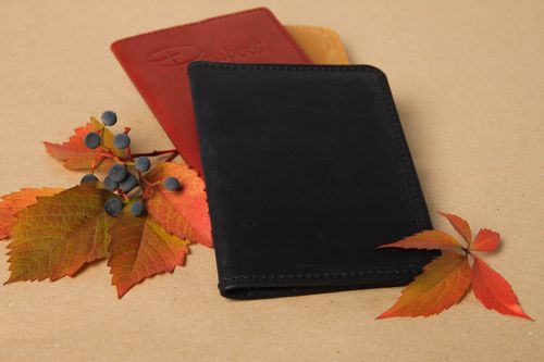 Unusual handmade leather wallet fashion accessories leather goods gifts for her - MADEheart.com