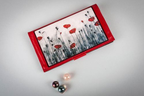 Handmade elegant leather wallet for women fashion accessories gifts for her - MADEheart.com