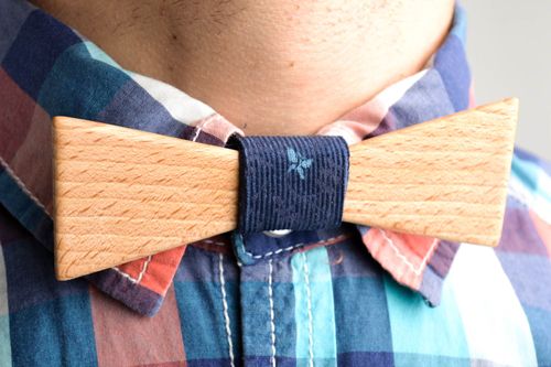 Handmade wooden bow tie stylish accessories for men designer bow tie for guys - MADEheart.com