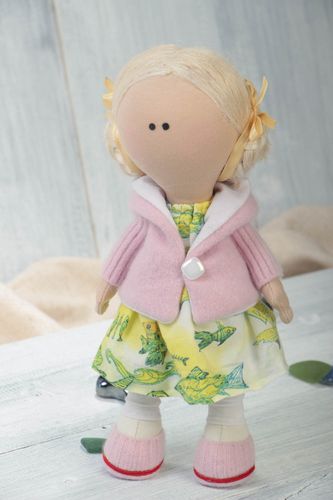 Handmade rag doll childrens soft stuffed toy best toys for kids gift ideas - MADEheart.com