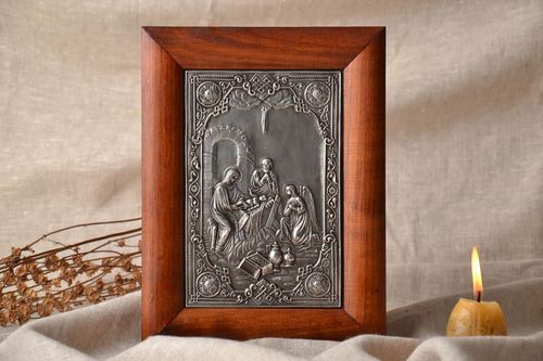 Orthodox silvered icon - MADEheart.com