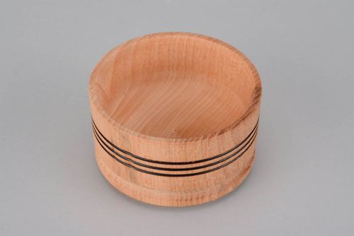 Wooden salt pot - MADEheart.com