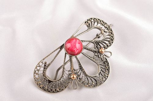 Handmade unusual hair clip designer accessories stylish female jewelry - MADEheart.com