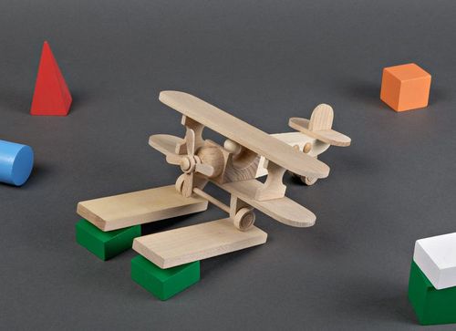 Wooden toy Plane - MADEheart.com