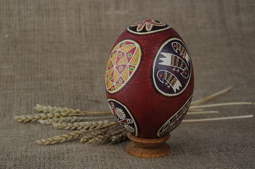 Painted ostrich egg Dnieper Easter eggs - MADEheart.com