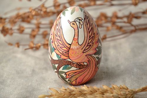 Painted Easter goose egg  - MADEheart.com