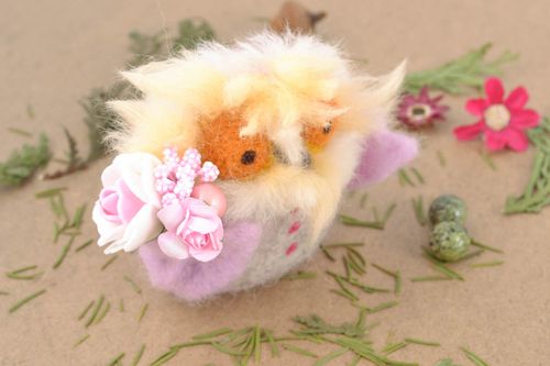 Felted wool toy for gift Owl - MADEheart.com