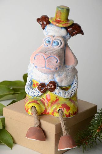Unusual ceramic moneybox stylish designer moneybox sheep souvenir for kids - MADEheart.com