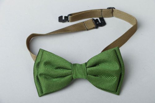 Textile bow tie Green Grass - MADEheart.com