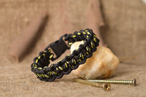 Unusual handmade paracord bracelet survival bracelet fashion accessories - MADEheart.com
