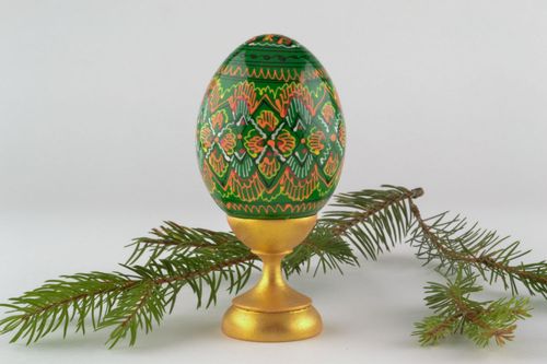 Green Easter egg - MADEheart.com