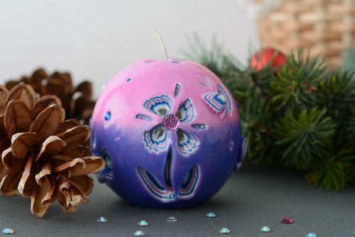 Carved ball-candle - MADEheart.com