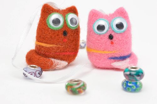 Decorative woolen toy handmade soft toy for children wool decor felted wool toy - MADEheart.com