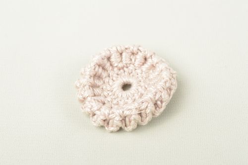 Handmade jewelry fittings unusual blank for brooch crocheted flower blank - MADEheart.com