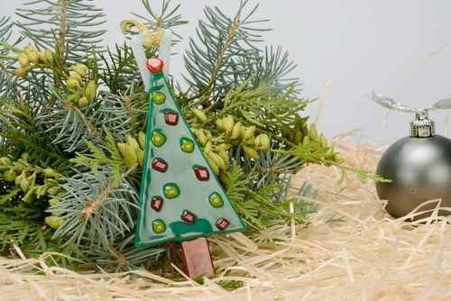 New Year toy Decorated Christmas tree - MADEheart.com
