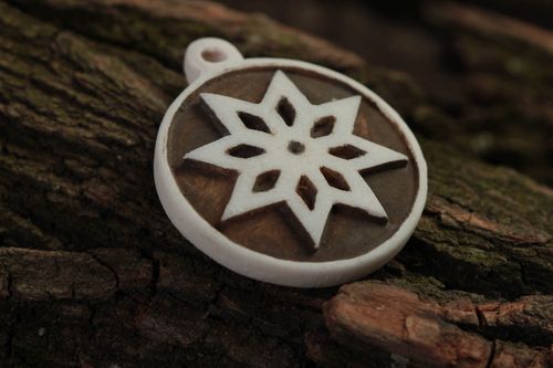 Handmade slavic talisman designer neck charm pendant slavic symbols amulet - MADEheart.com