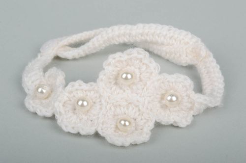 Stylish handmade crochet headband hair band kids fashion accessories for girls - MADEheart.com