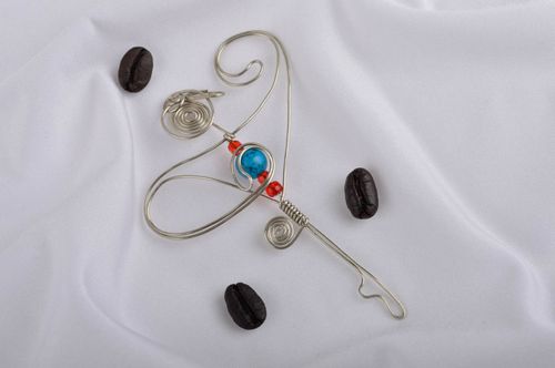 Handmade jewellery metal pedant necklace gemstone jewelry designer accessories - MADEheart.com